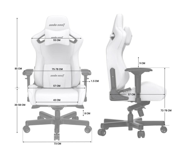 Anda Seat Kaiser 2 XL White - 1473891 - zdjęcie 6